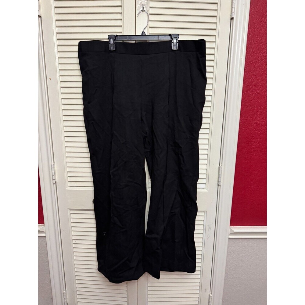 By Design Black Wide Leg High Rise Dress Pants Size 2X